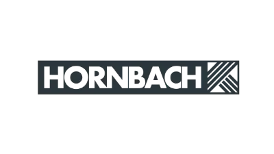 Hornbach Logo Schwarz-weiss