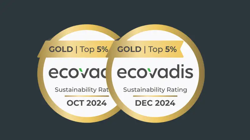 ecovadis Gold-Zertifizierungen von Oktober und Dezember 2024 für JobRad Leasing und JobRad GmbH