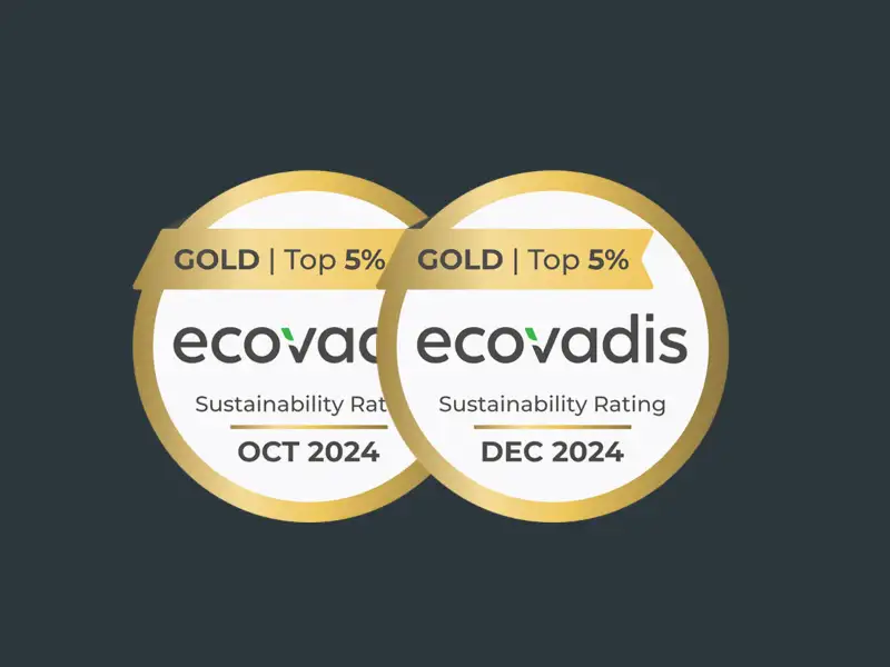 ecovadis Gold-Zertifizierungen von Oktober und Dezember 2024 für JobRad Leasing und JobRad GmbH