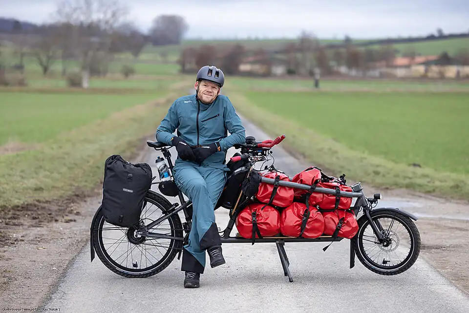 Fahrradheld Gunnar Fehlau und sein Lastenrad